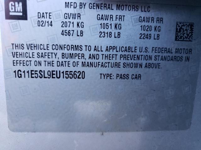 Photo 11 VIN: 1G11E5SL9EU155620 - CHEVROLET MALIBU 