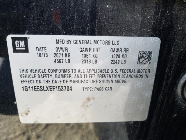 Photo 9 VIN: 1G11E5SLXEF153704 - CHEVROLET MALIBU 2LT 