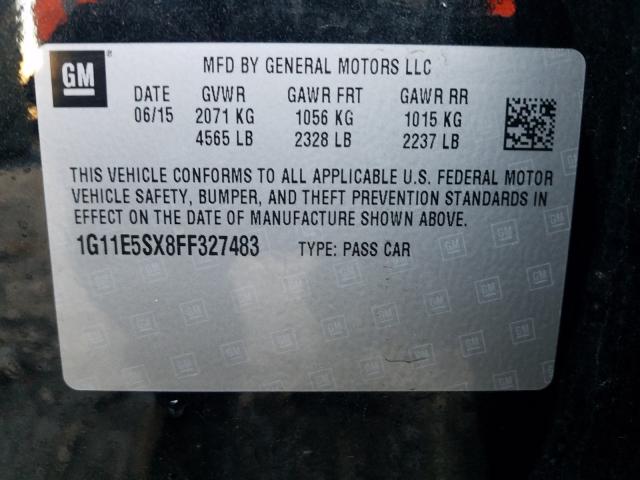 Photo 9 VIN: 1G11E5SX8FF327483 - CHEVROLET MALIBU 2LT 