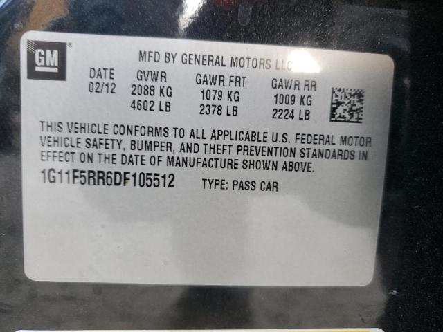 Photo 11 VIN: 1G11F5RR6DF105512 - CHEVROLET MALIBU 2LT 