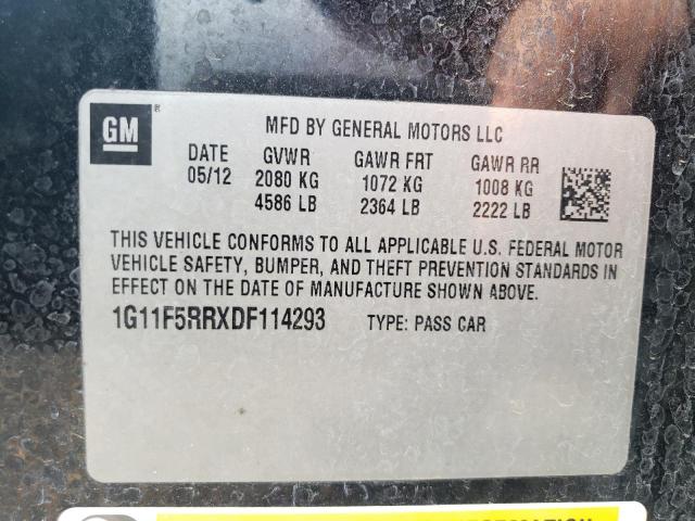 Photo 9 VIN: 1G11F5RRXDF114293 - CHEVROLET MALIBU 2LT 