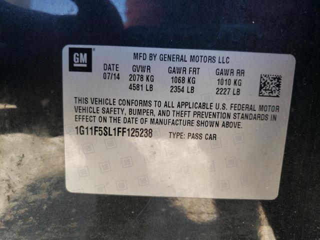 Photo 9 VIN: 1G11F5SL1FF125238 - CHEVROLET MALIBU LTZ 