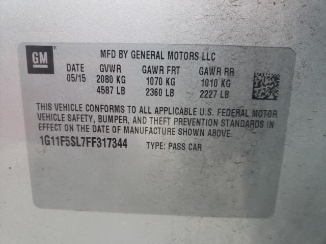 Photo 9 VIN: 1G11F5SL7FF317344 - CHEVROLET MALIBU LTZ 