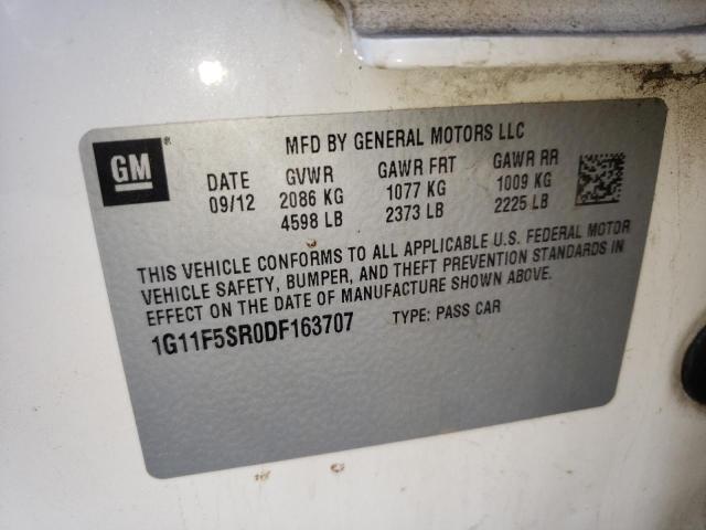 Photo 9 VIN: 1G11F5SR0DF163707 - CHEVROLET MALIBU 2LT 