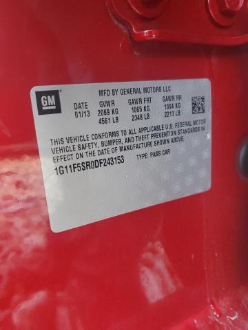 Photo 11 VIN: 1G11F5SR0DF243153 - CHEVROLET MALIBU 2LT 