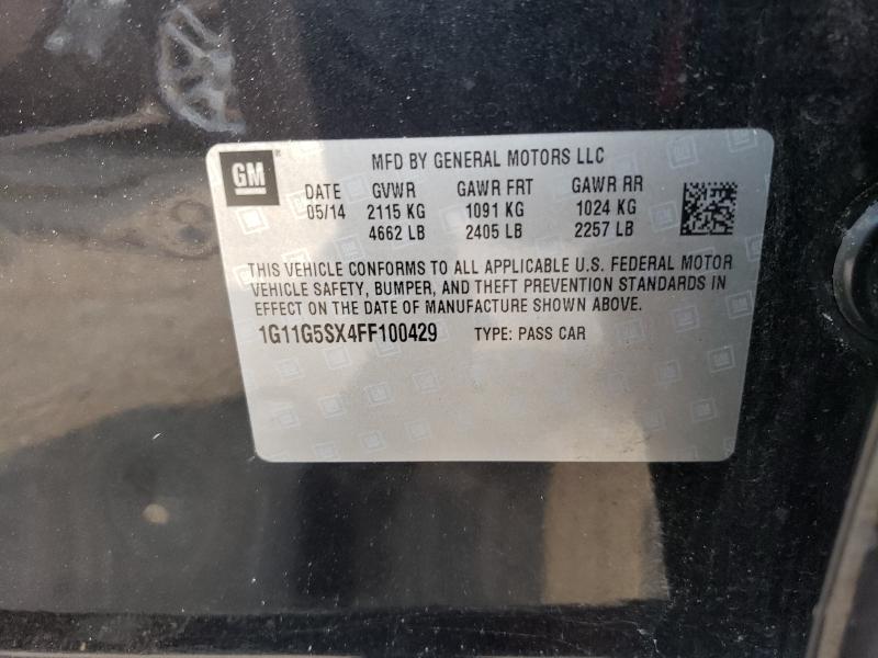 Photo 9 VIN: 1G11G5SX4FF100429 - CHEVROLET MALIBU LTZ 