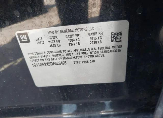 Photo 8 VIN: 1G11G5SX5DF320496 - CHEVROLET MALIBU 