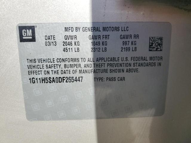 Photo 11 VIN: 1G11H5SA0DF265447 - CHEVROLET MALIBU 