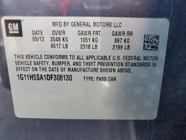 Photo 12 VIN: 1G11H5SA1DF308130 - CHEVROLET MALIBU LTZ 