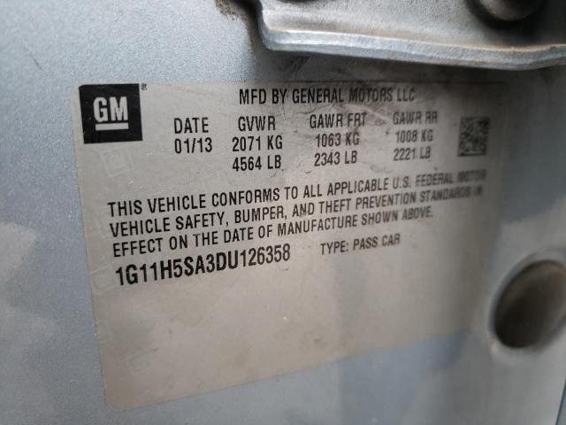 Photo 9 VIN: 1G11H5SA3DU126358 - CHEVROLET MALIBU LTZ 