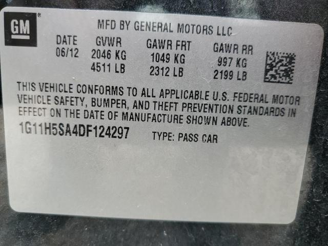 Photo 9 VIN: 1G11H5SA4DF124297 - CHEVROLET MALIBU LTZ 