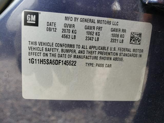 Photo 9 VIN: 1G11H5SA6DF145622 - CHEVROLET MALIBU LTZ 