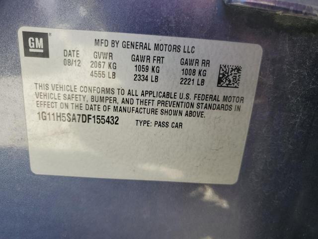 Photo 11 VIN: 1G11H5SA7DF155432 - CHEVROLET MALIBU LTZ 