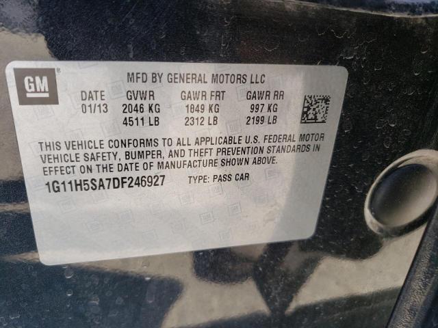 Photo 9 VIN: 1G11H5SA7DF246927 - CHEVROLET MALIBU LTZ 