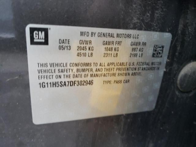 Photo 11 VIN: 1G11H5SA7DF302946 - CHEVROLET MALIBU 