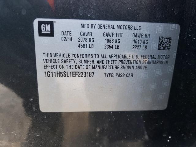 Photo 9 VIN: 1G11H5SL1EF233187 - CHEVROLET MALIBU LTZ 