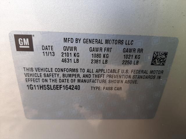 Photo 9 VIN: 1G11H5SL6EF164240 - CHEVROLET MALIBU LTZ 