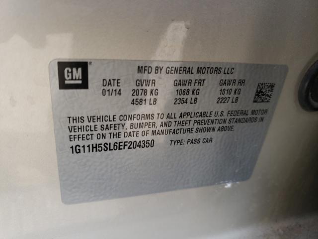 Photo 9 VIN: 1G11H5SL6EF204350 - CHEVROLET MALIBU LTZ 