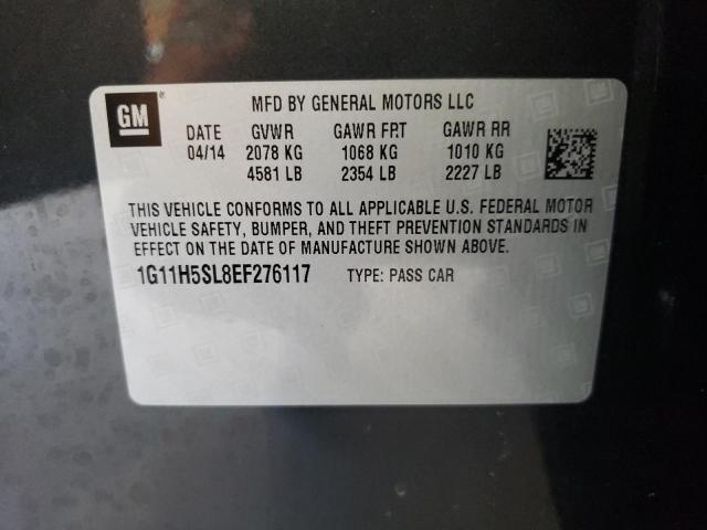 Photo 9 VIN: 1G11H5SL8EF276117 - CHEVROLET MALIBU LTZ 