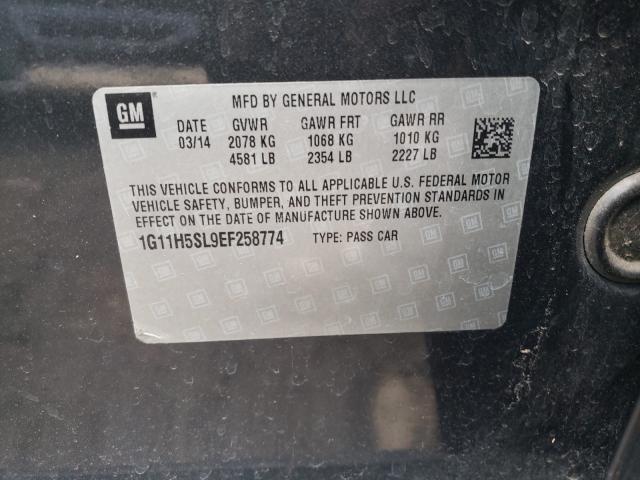 Photo 9 VIN: 1G11H5SL9EF258774 - CHEVROLET MALIBU LTZ 