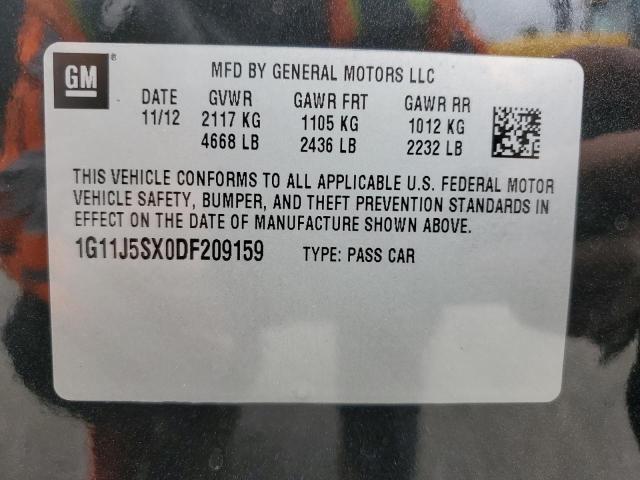 Photo 11 VIN: 1G11J5SX0DF209159 - CHEVROLET MALIBU 