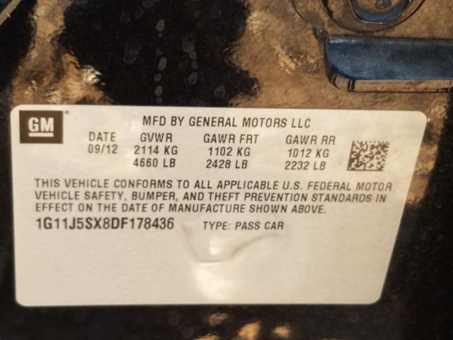 Photo 9 VIN: 1G11J5SX8DF178436 - CHEVROLET MALIBU LTZ 