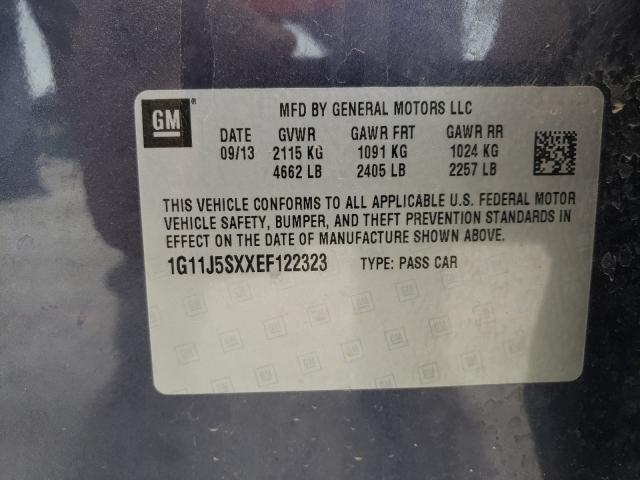 Photo 9 VIN: 1G11J5SXXEF122323 - CHEVROLET MALIBU LTZ 