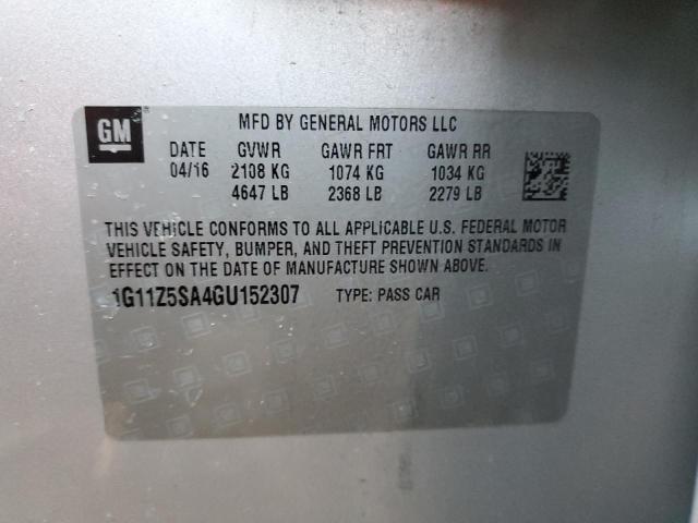 Photo 11 VIN: 1G11Z5SA4GU152307 - CHEVROLET IMPALA LS 