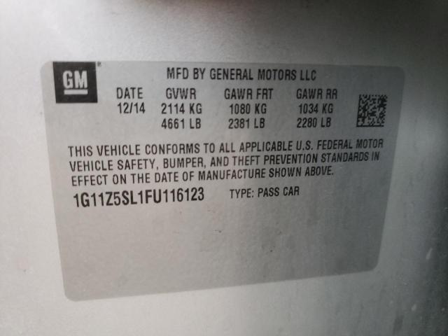 Photo 12 VIN: 1G11Z5SL1FU116123 - CHEVROLET IMPALA LS 