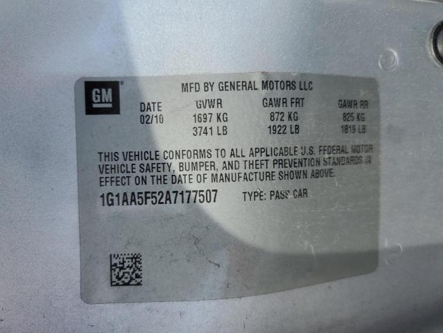 Photo 11 VIN: 1G1AA5F52A7177507 - CHEVROLET COBALT LS 