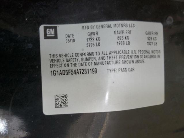 Photo 11 VIN: 1G1AD5F54A7231199 - CHEVROLET COBALT 1LT 