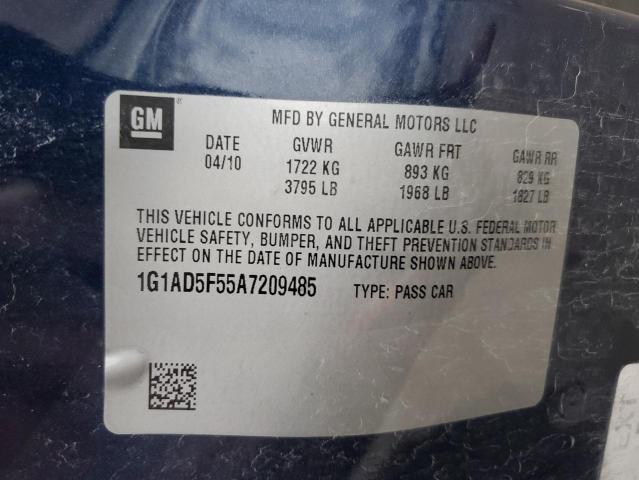 Photo 11 VIN: 1G1AD5F55A7209485 - CHEVROLET COBALT 