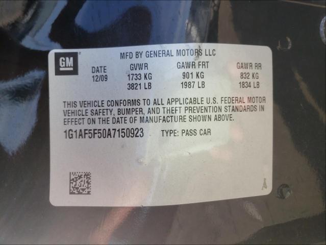 Photo 9 VIN: 1G1AF5F50A7150923 - CHEVROLET COBALT 2LT 