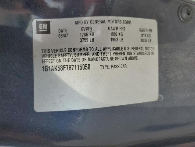 Photo 11 VIN: 1G1AK58F787115050 - CHEVROLET COBALT LS 