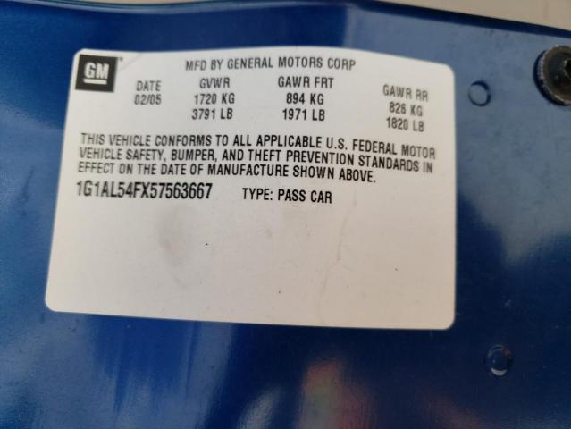 Photo 11 VIN: 1G1AL54FX57563667 - CHEVROLET COBALT LS 