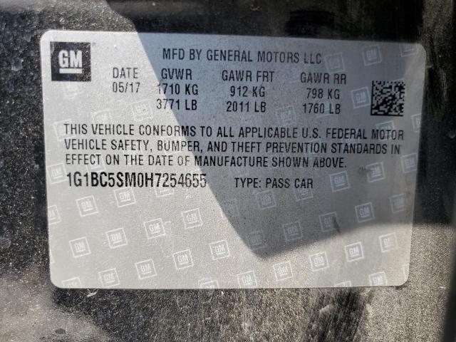 Photo 11 VIN: 1G1BC5SM0H7254655 - CHEVROLET CRUZE LS 