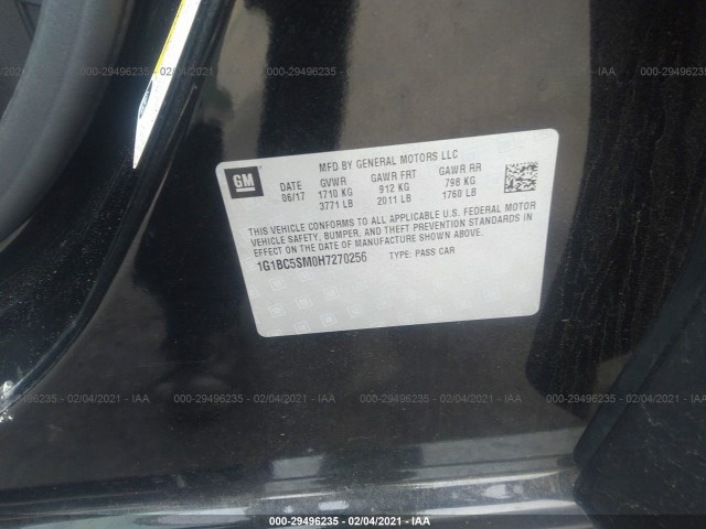 Photo 8 VIN: 1G1BC5SM0H7270256 - CHEVROLET CRUZE 