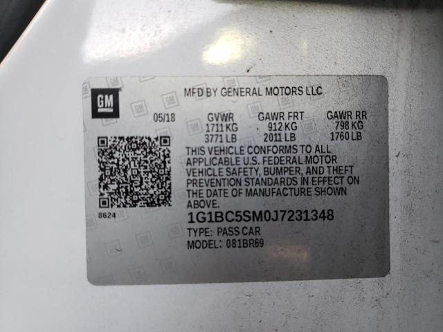 Photo 9 VIN: 1G1BC5SM0J7231348 - CHEVROLET CRUZE LS 