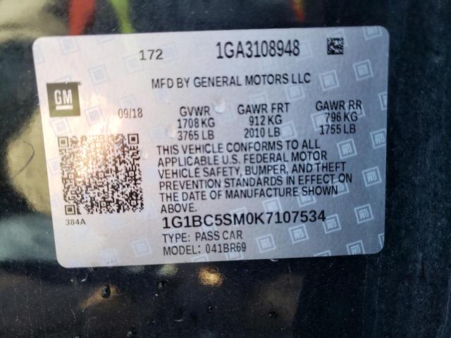 Photo 11 VIN: 1G1BC5SM0K7107534 - CHEVROLET CRUZE LS 