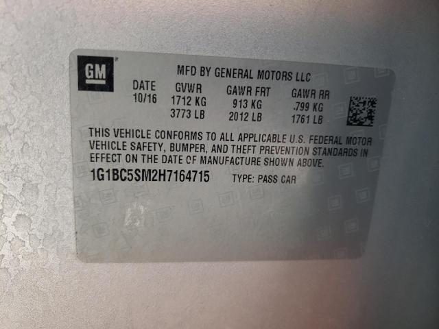 Photo 11 VIN: 1G1BC5SM2H7164715 - CHEVROLET CRUZE LS 