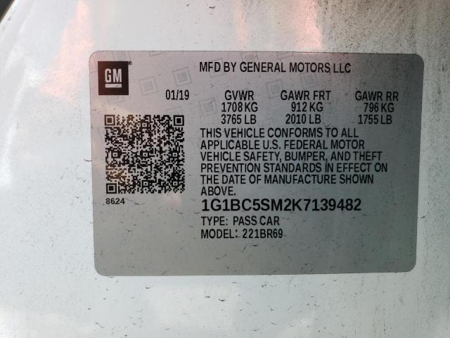 Photo 11 VIN: 1G1BC5SM2K7139482 - CHEVROLET CRUZE LS 