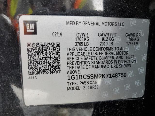 Photo 11 VIN: 1G1BC5SM2K7148750 - CHEVROLET CRUZE LS 