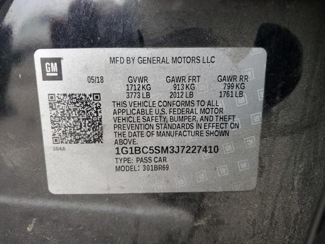 Photo 11 VIN: 1G1BC5SM3J7227410 - CHEVROLET CRUZE 