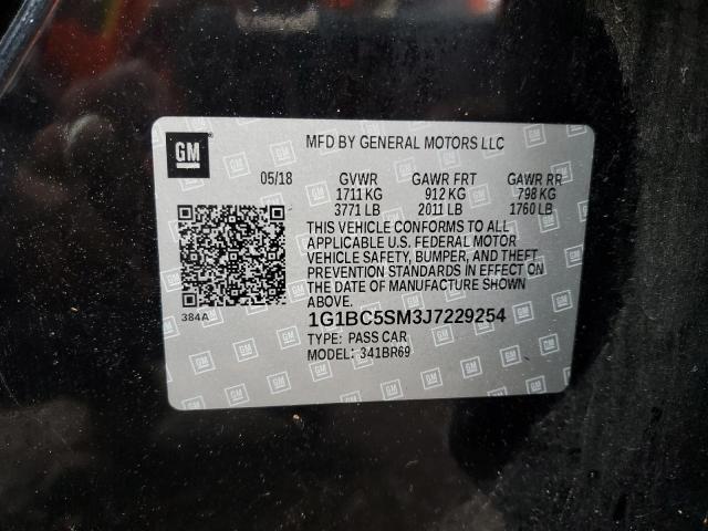 Photo 11 VIN: 1G1BC5SM3J7229254 - CHEVROLET CRUZE LS 