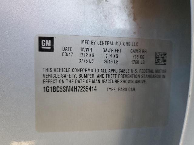 Photo 9 VIN: 1G1BC5SM4H7235414 - CHEVROLET CRUZE LS 