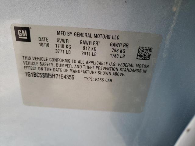 Photo 11 VIN: 1G1BC5SM5H7154356 - CHEVROLET CRUZE 