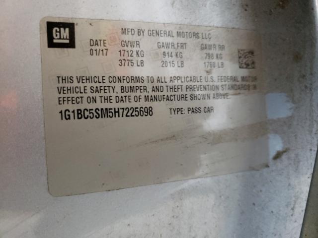 Photo 9 VIN: 1G1BC5SM5H7225698 - CHEVROLET CRUZE LS 