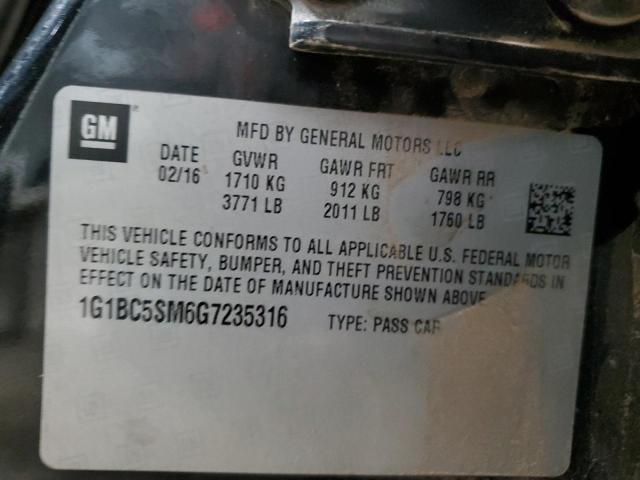 Photo 11 VIN: 1G1BC5SM6G7235316 - CHEVROLET CRUZE 