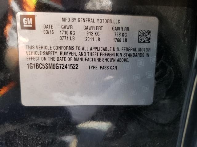 Photo 9 VIN: 1G1BC5SM6G7241522 - CHEVROLET CRUZE LS 