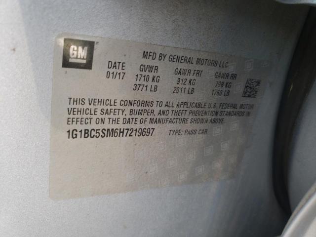 Photo 11 VIN: 1G1BC5SM6H7219697 - CHEVROLET CRUZE LS 